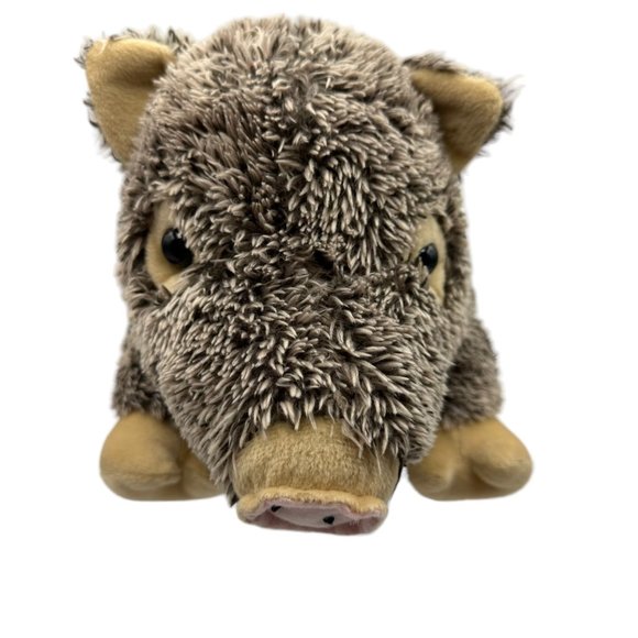 Fiesta JAVELINA Aardvark Plush Stuffed Animal 15" Bear Stuffed Brown White Toy - Picture 2 of 6
